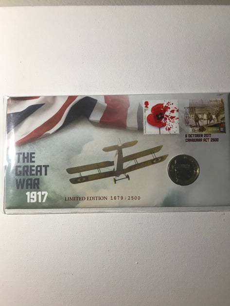 2017 The Great War 2 Pound Pnc Limited Edition 2500 Made Ensleigh