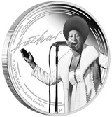 Aretha Franklin 2024 1oz Silver Proof Coloured Coin