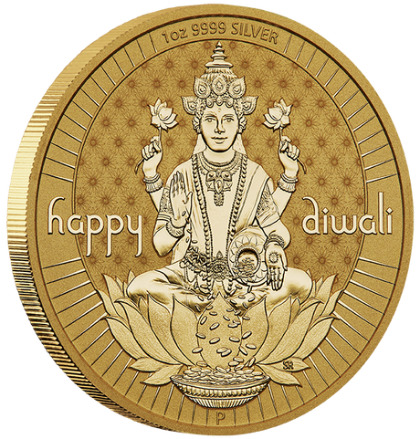 Diwali 2024 1oz Silver Gilded Medallion