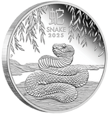 Australian Lunar Series III 2025 Year of the Snake 1/2oz Silver Proof Coin