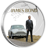 James Bond Daniel Craig 2024 1oz Silver Proof Coloured Coin