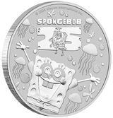 SpongeBob Squarepants 2024 1oz Silver Bullion Coin In Card