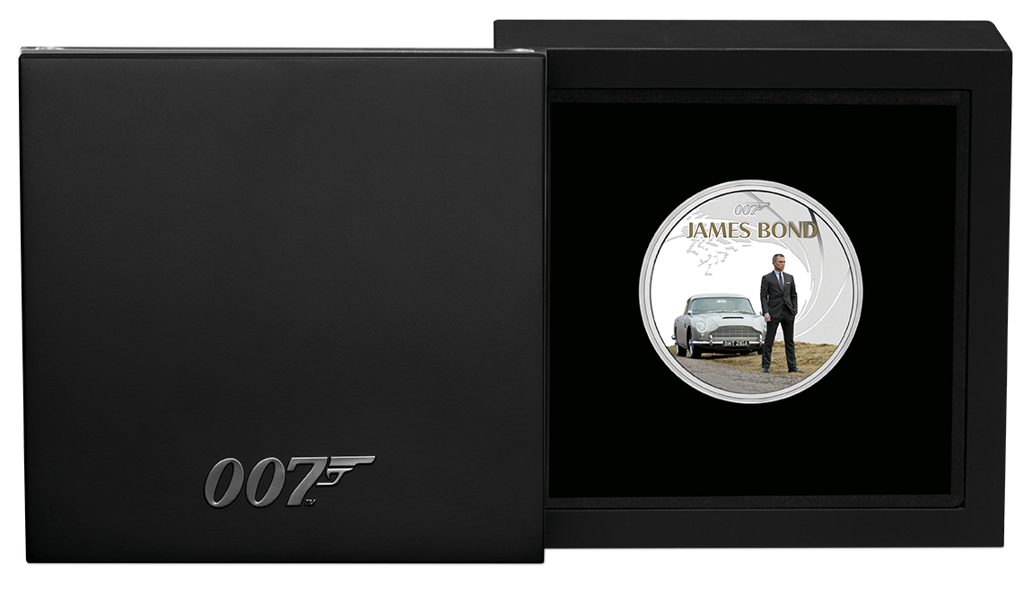 James Bond Daniel Craig 2024 1oz Silver Proof Coloured Coin