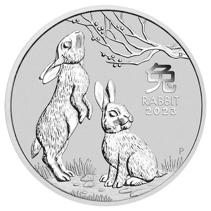 2023 1oz Australia Lunar Series III - Year of the Rabbit .9999 Silver Coin (NGC MS70 First Day of Production)