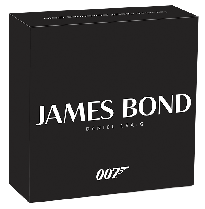 James Bond Daniel Craig 2024 1oz Silver Proof Coloured Coin