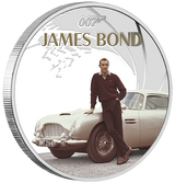 James Bond Sean Connery 1oz Silver Proof Coloured Coin