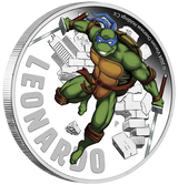 Teenage Mutant Ninja Turtles - Leonardo 2024 1oz Silver Coloured Proof Coin