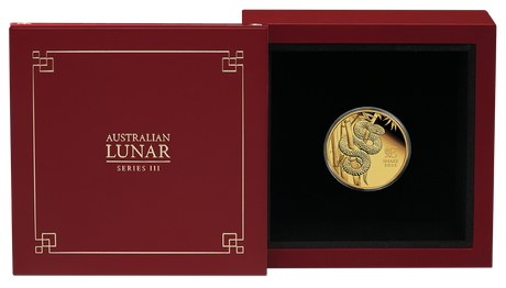 Australian Lunar Series III 2025 Year of the Snake 1/4oz Gold Proof Coin