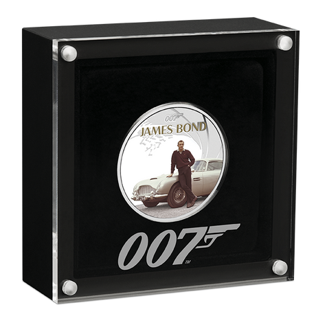 James Bond Sean Connery 1oz Silver Proof Coloured Coin