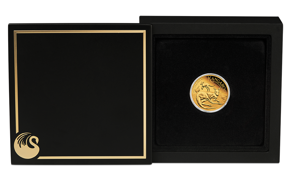 2025 $15 1/10oz Gold Proof Coin. Australian Kangaroo.