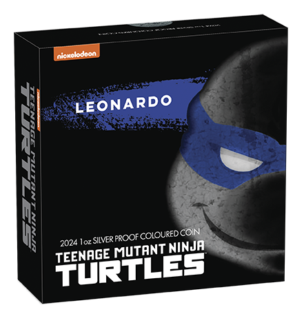 Teenage Mutant Ninja Turtles - Leonardo 2024 1oz Silver Coloured Proof Coin