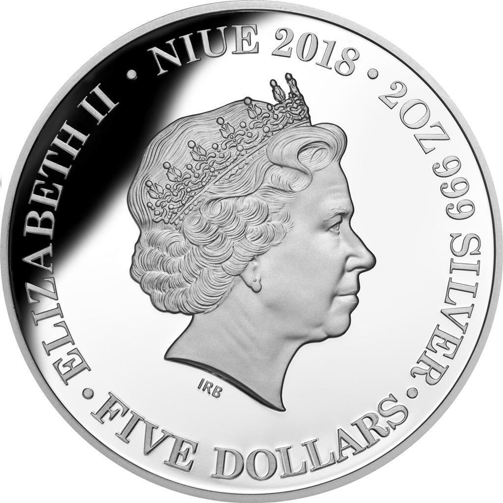 2018 The First Fleet 2oz Silver Proof Coin – Niue