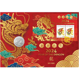 2024 Year of the Dragon 50c Limited-Edition Impressions PNC