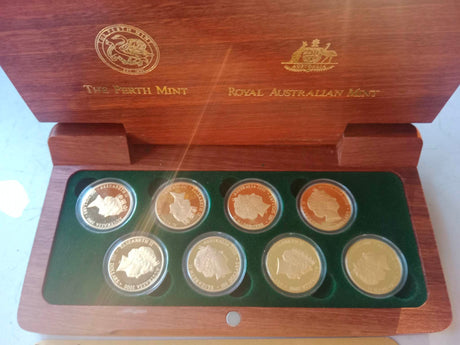 2000 Sydney Olympics Gold Coin Collection. 8 Coin Set