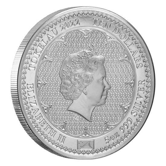 2022 $10 Tokelau 5oz Silver Proof Coin - Diana Princess of Wales