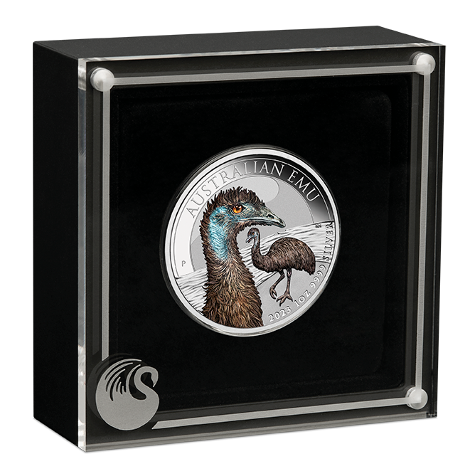 2023 AUSTRALIAN EMU 2023 1oz SILVER COLOURED COIN