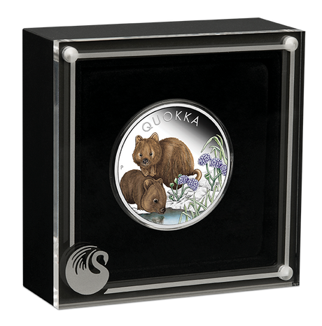 2023 AUSTRALIAN QUOKKA 1oz SILVER PROOF COLOURED COIN