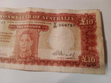 1949 10 Pound. Coombs/Watts R60. Fine (Pinholes).