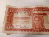 1949 10 Pound. Coombs/Watts R60. Fine (Pinholes).