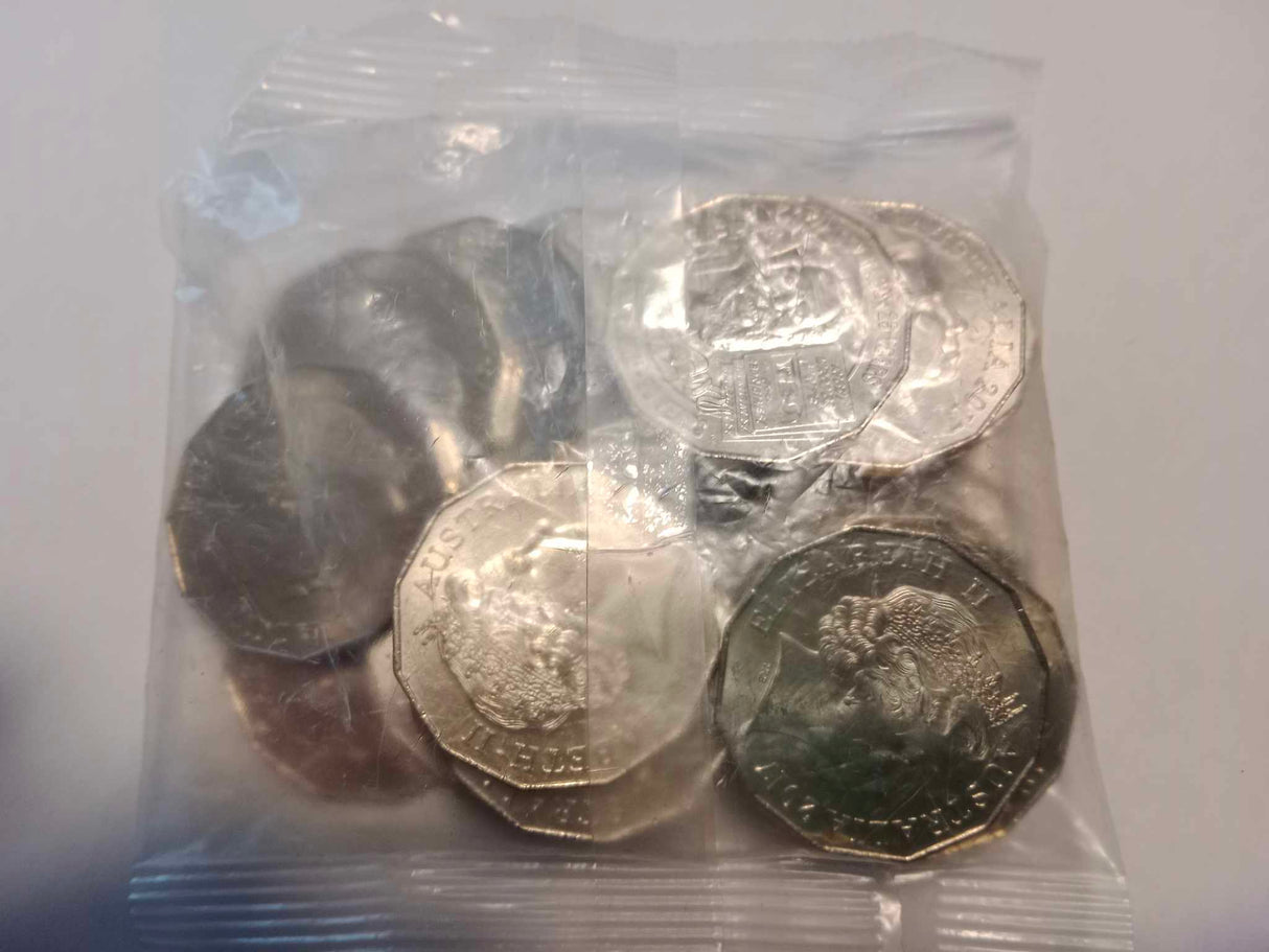 2017 50c MABO. Security Bag. 20 Uncirculated Coins.