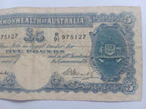 1949 R47 Coombs/Watt 5 Pound Banknote. Fine