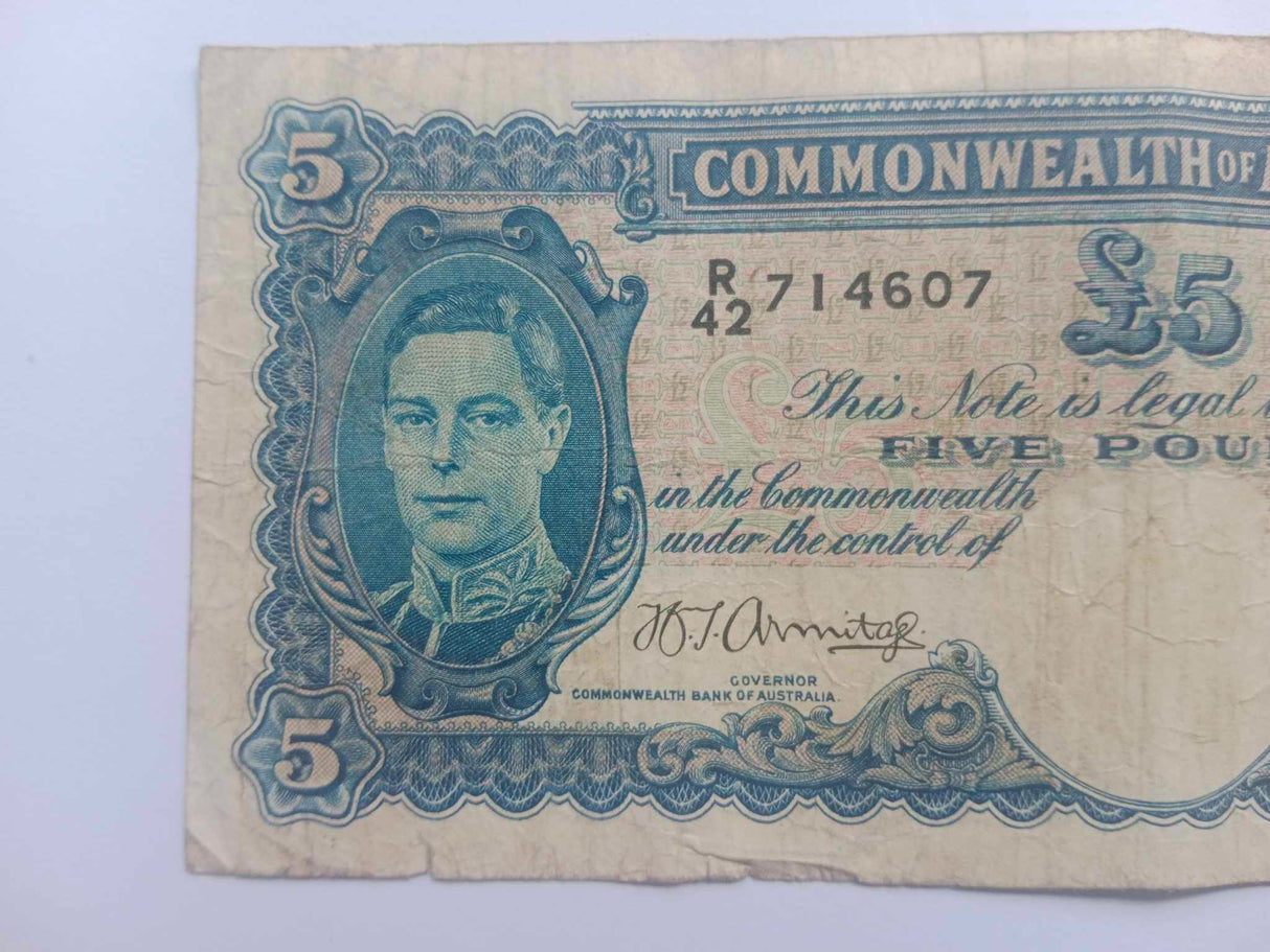 1941 R46 Armitage/McFarlane 5 Pound. Fine.