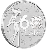 2024 Pink Panther 60th Anniversary 1oz Silver Carded Coin