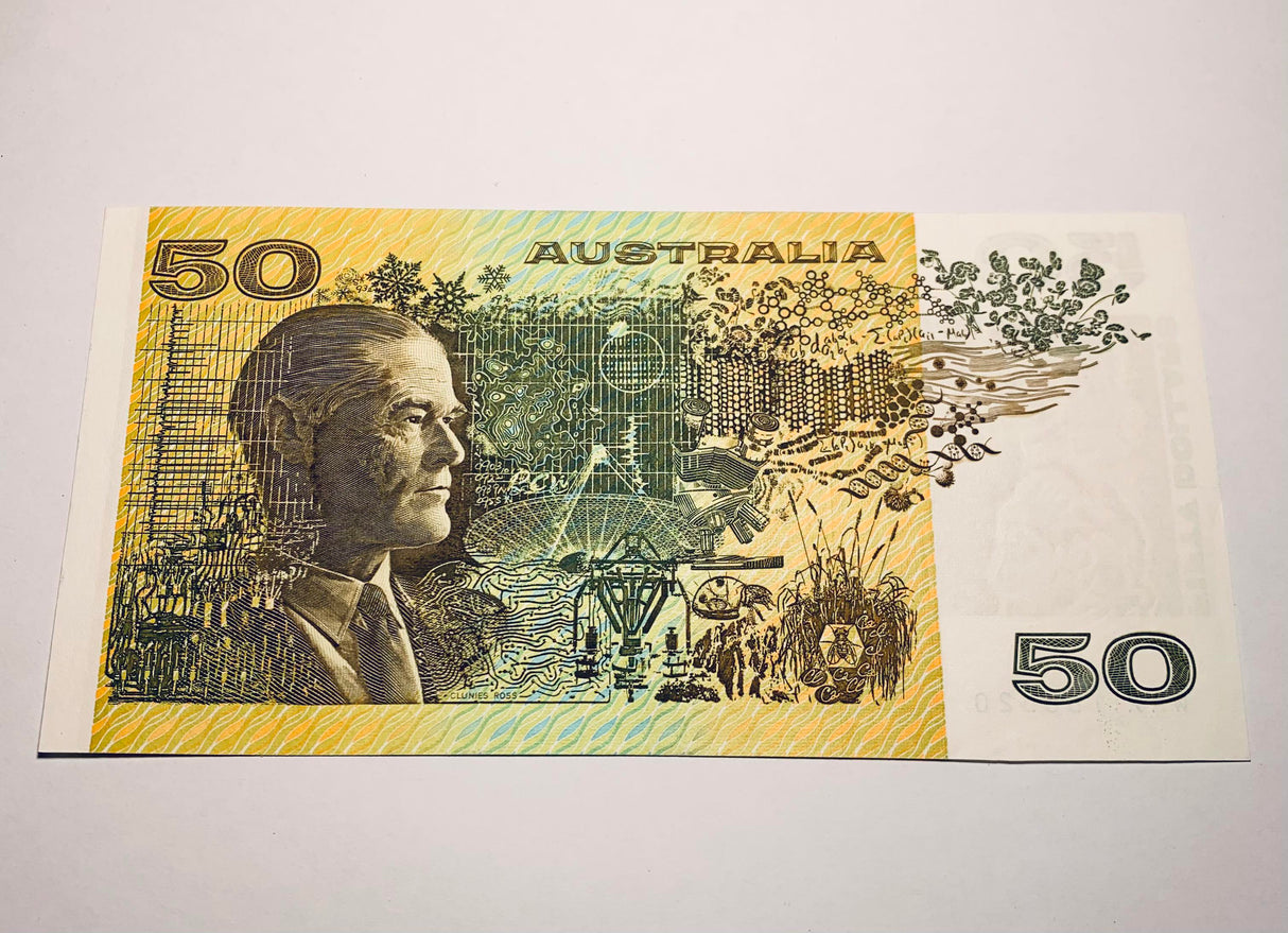 1990 $50 Banknote. Fraser/Higgins. Extremely Fine. R512