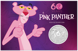 2024 Pink Panther 60th Anniversary 1oz Silver Carded Coin