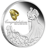 2024 Wedding. 1oz Silver Proof Coin.