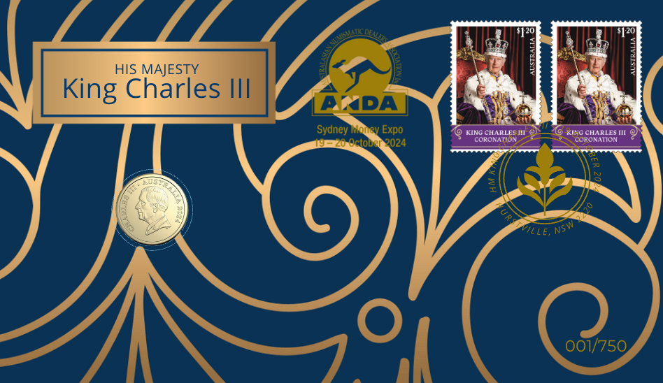 King Charles III 2024 $2 (RAM) PNC  - ANDA Sydney Money Expo 2024