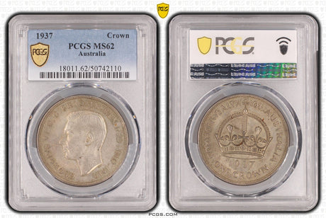 1937 Australian Crown. PCGS MS62