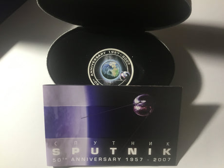 2007 $1 50th Anniversary of Sputnik 1957-2007 Silver Proof Coin.