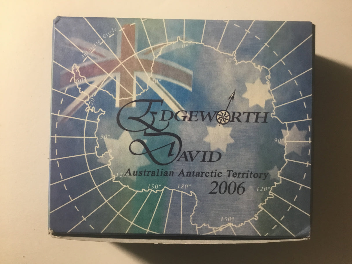 2006 $1 Australian Antarctic Territory Series. Edgeworth David. 1oz Silver Proof Coin.