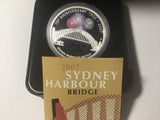 2007 $1 1oz Silver Proof Coin. Sydney Harbour Bridge 75th Anniversary.