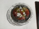2015 $20 Cook Island Phoenix From The Ashes 3oz Silver Coloured High Relief Proof Coin.