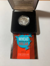 2012 $1 Silver Proof Coin. Wheat Sheaf Dollar.