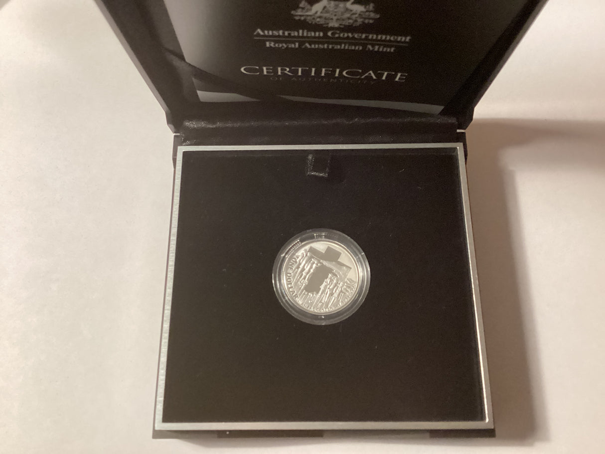 2015 $1 Fine Silver Proof Coin. Centenary of Anzacs.