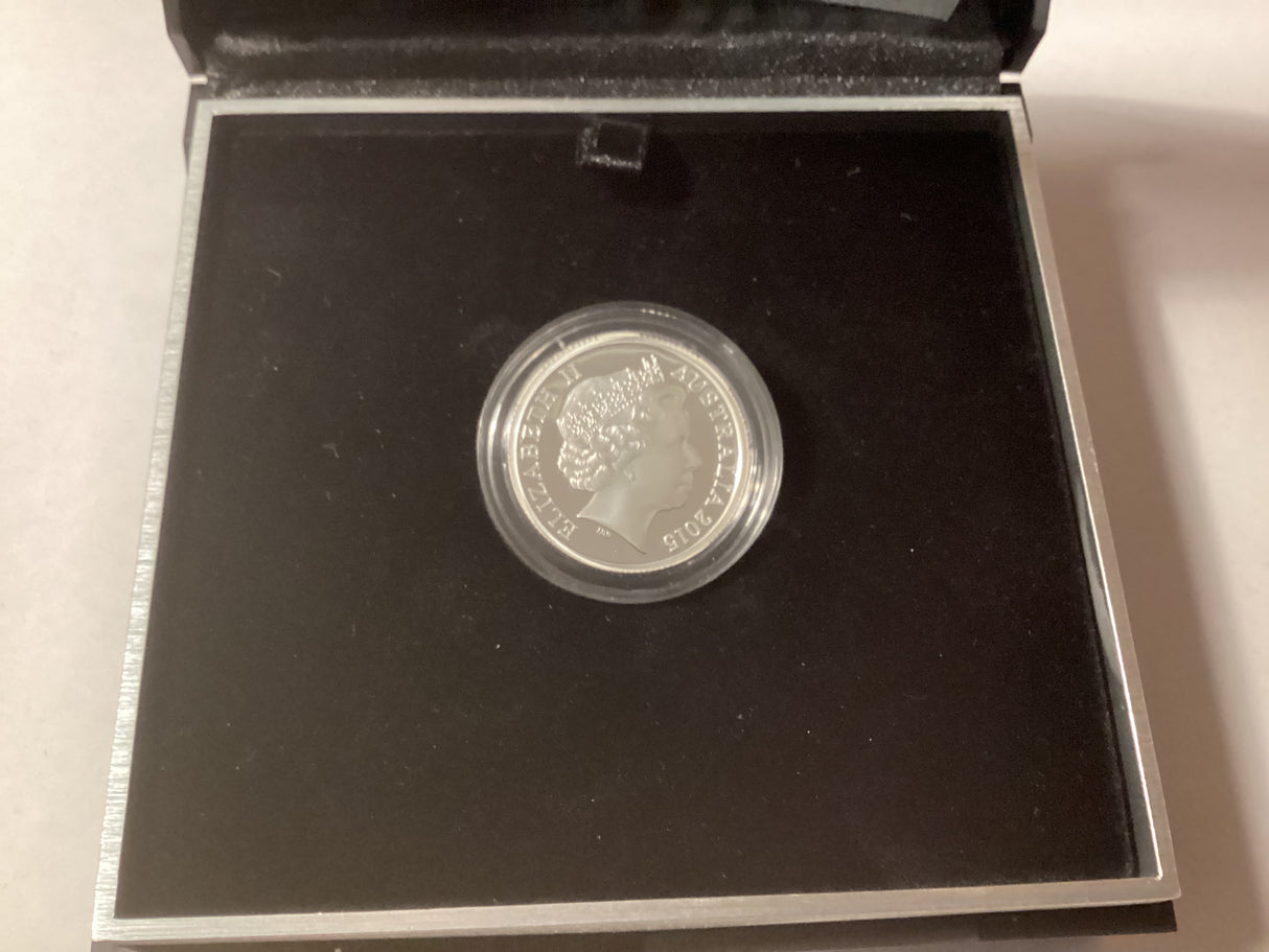 2015 $1 Fine Silver Proof Coin. Centenary of Anzacs.