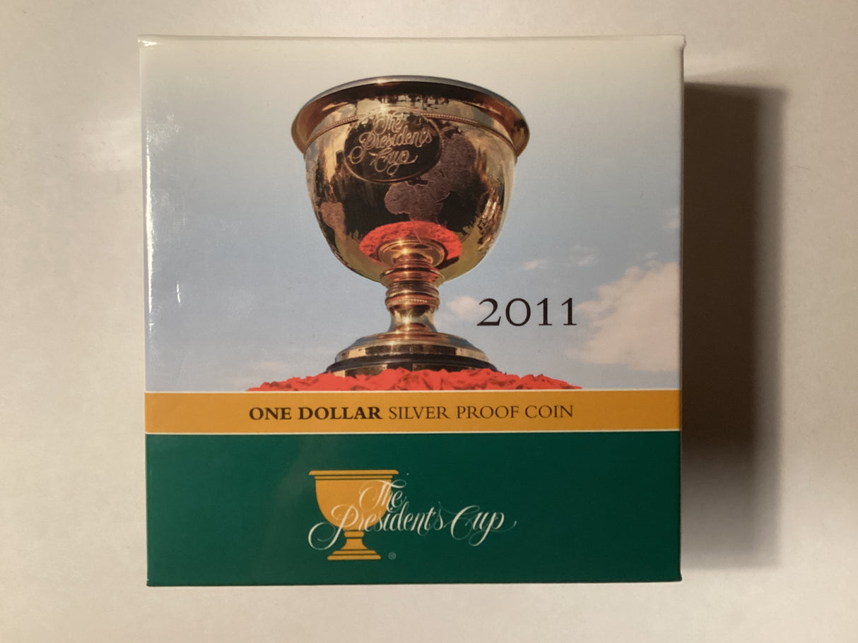 2011 $1 Silver Proof Coin. The President’s Cup.