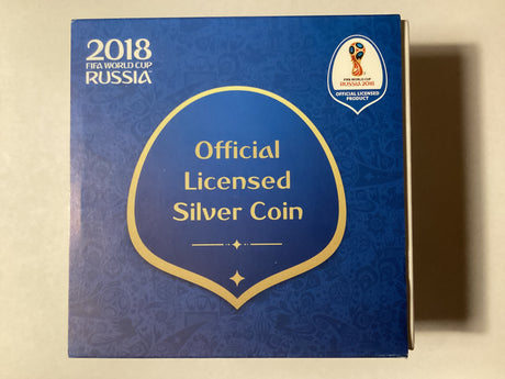 2018 $1 FIFA World Cup Russia Silver Proof Coin.