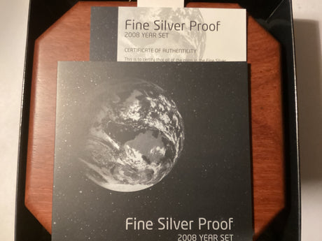 2008 Fine Silver Proof Set. World Money Fair Berlin Special Edition.