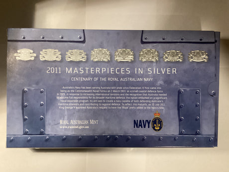 2011 Masterpieces in Silver. Centenary of the Royal Australian Navy.