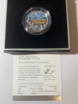 2020 $1 1/2oz Silver Coloured Uncirculated Coin. Star Dreaming Series. The Seven Sisters.