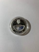 2007 $1 1oz Silver Proof Coin. Treasures of Australia. Sapphires.