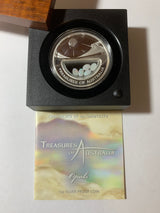 2008 $1 1oz Silver Proof Coin. Treasures of Australia. Opals.