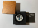 2015 $1 1oz Silver Proof Locket Coin. Treasures of the World. North America. Turquoise.