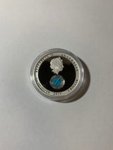 2015 $1 1oz Silver Proof Locket Coin. Treasures of the World. North America. Turquoise.