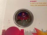 2015 $1 Coloured Fine Silver Frosted Uncirculated Coin. New Year’s Eve. Inspire.