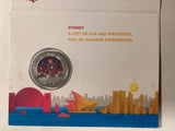 2015 $1 Coloured Fine Silver Frosted Uncirculated Coin. New Year’s Eve. Inspire.